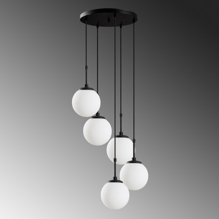 Opviq Lámpara de araña Orbital - 15-14016 en negro
